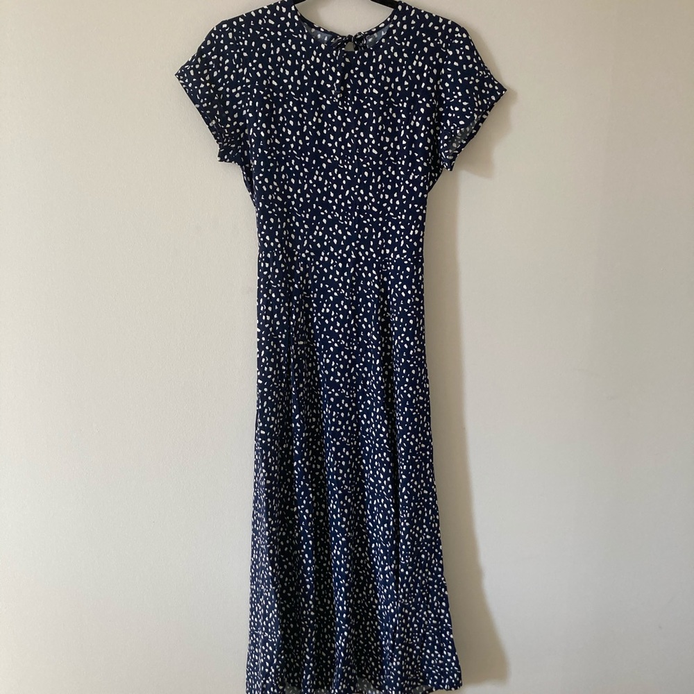 Urban Outfitters Navy Slit Dress